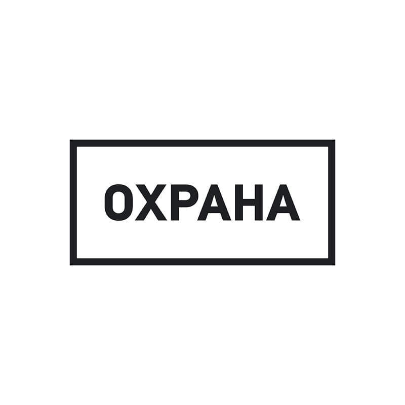 Наклейка информационный знак «Охрана» 100х200 мм Rexant 56-0060