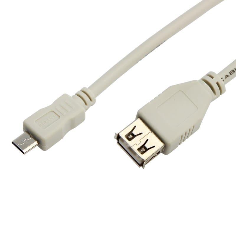 Шнур micro USB (male) - USB-A (female) 0.2M Rexant 18-1161 — миниатюра 1