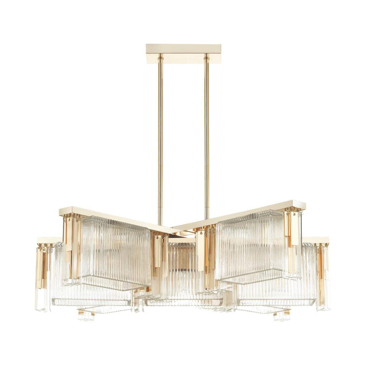 Odeon Light 4877/7 HALL ODL_EX22 58 золотой/прозрачный/стекло Люстра E14 7*40W GATSBY