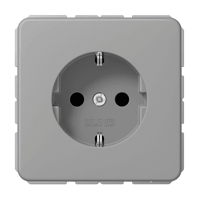 JUNG Штепсельная розетка SCHUKO 16A 250V~ серая CD1520BFGR