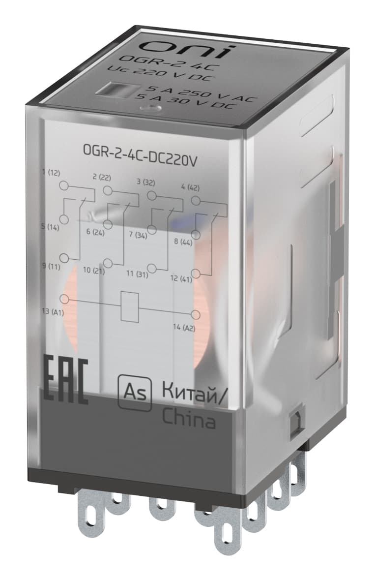 ONI Реле общего назначения OGR-2 4C 220В DC