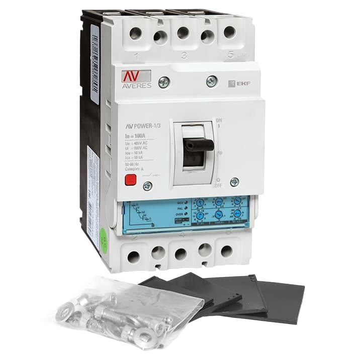 EKF Averes Автоматический выключатель AV POWER-1/3 100А 50kA ETU2.0 — миниатюра 2
