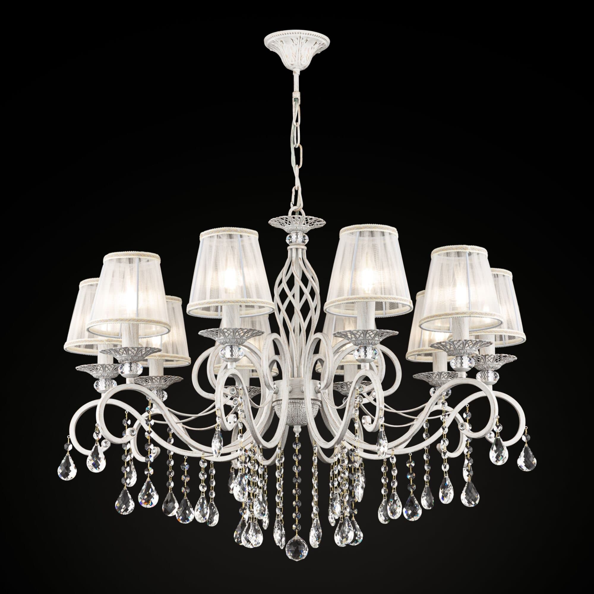 Maytoni Elegant Grace Белый с Золотом Люстра 10xE14 40W ARM247-10-G — миниатюра 8
