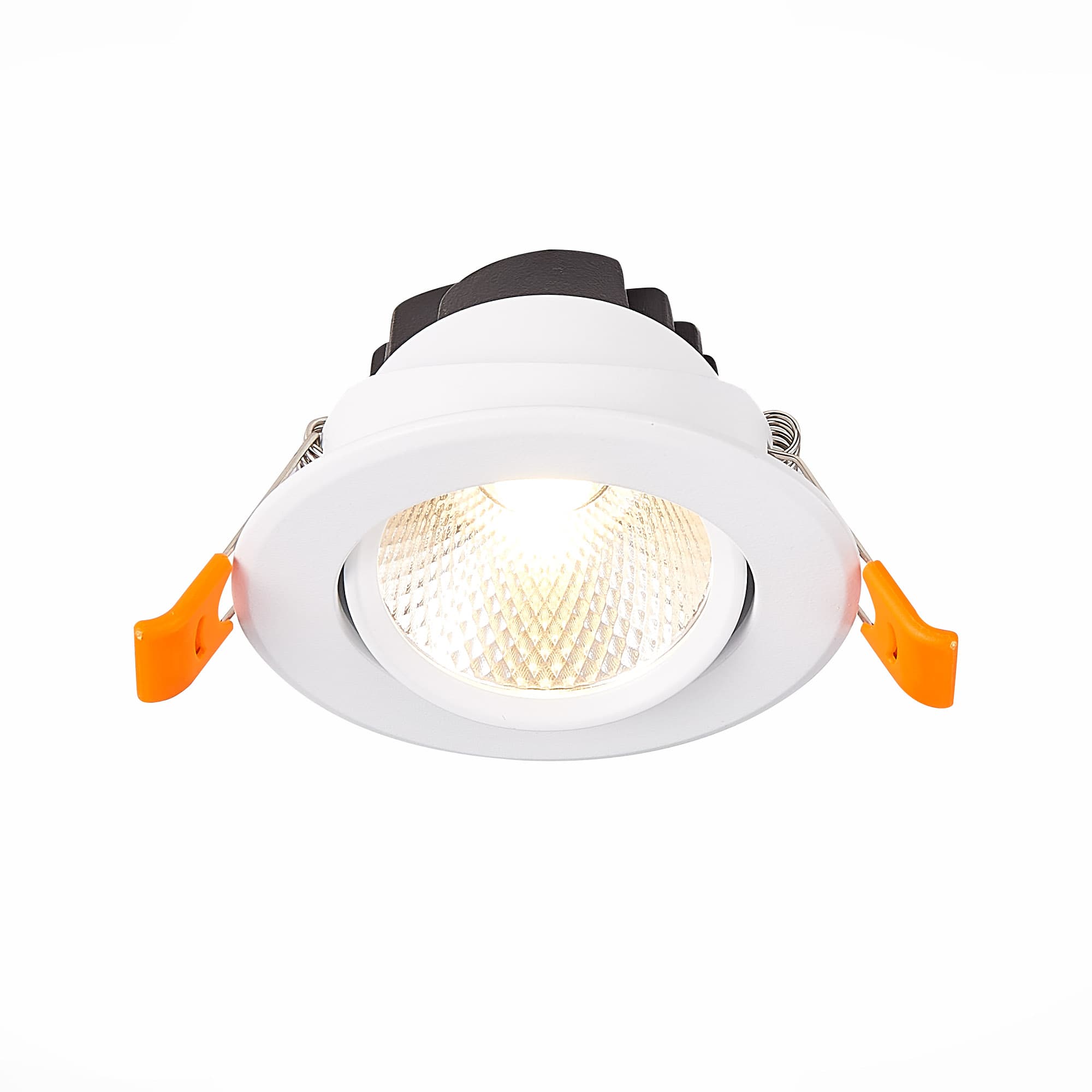 ST Luce ST211.538.08.36 Светильник встраиваемый Белый LED 1*8W 3000K 640Lm Ra80 36° IP20 D86xH50 220-240V — миниатюра 1