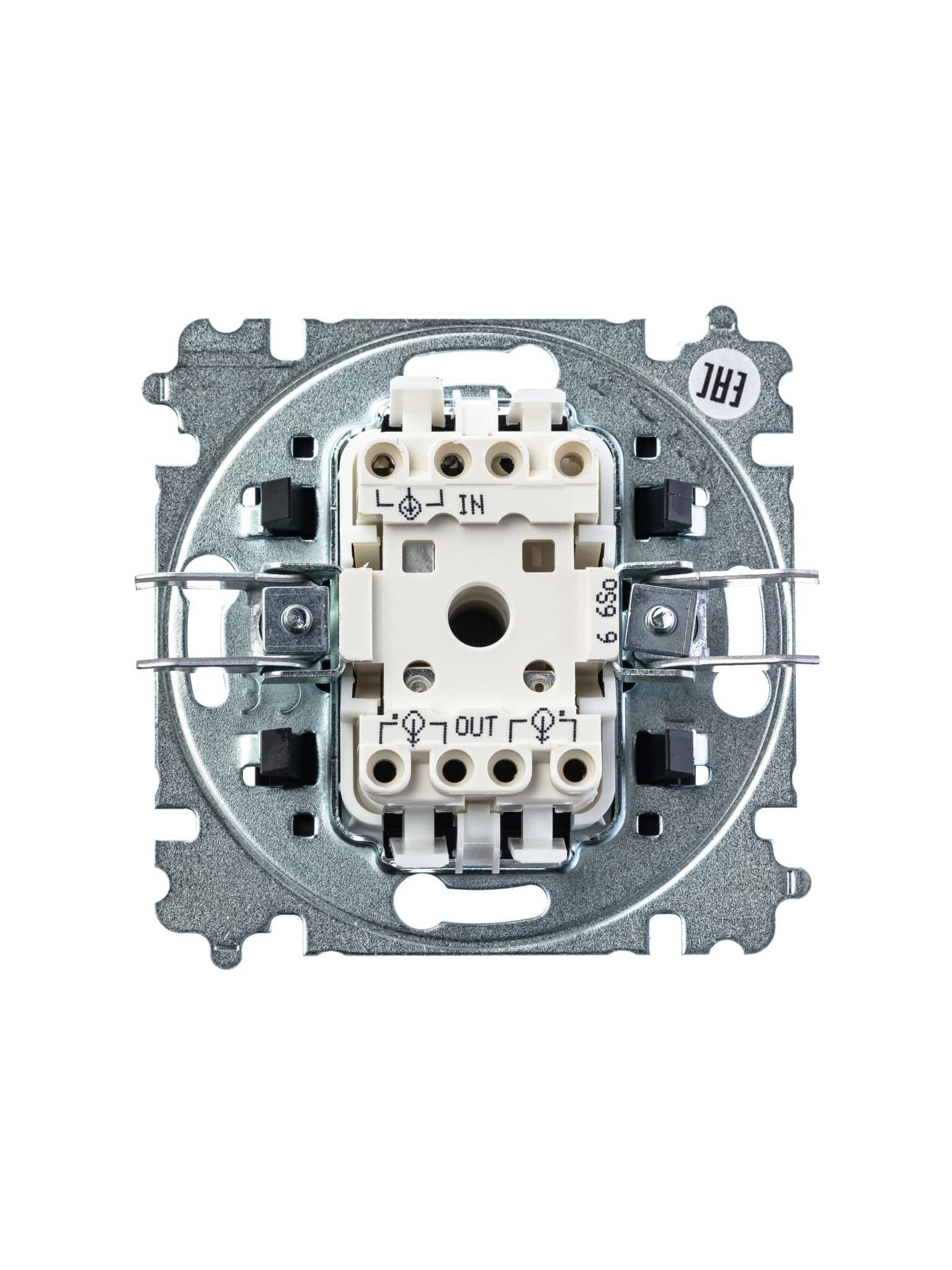 ABB EPJ Levit серебро / дымчатый чёрный Переключатель 1-клавишный 2CHH590645A6070 — миниатюра 3