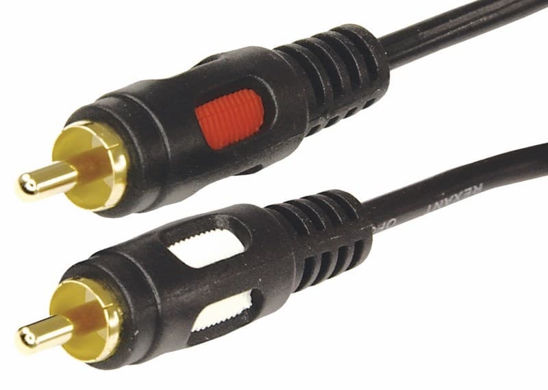 Шнур 2RCA шт - 2RCA шт 1.5М (GOLD) Rexant 17-0143
