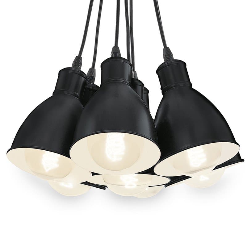 Eglo Подвес PRIDDY, 7х60W (E27), Ø385, H1100, сталь, черный 49467 — миниатюра 3