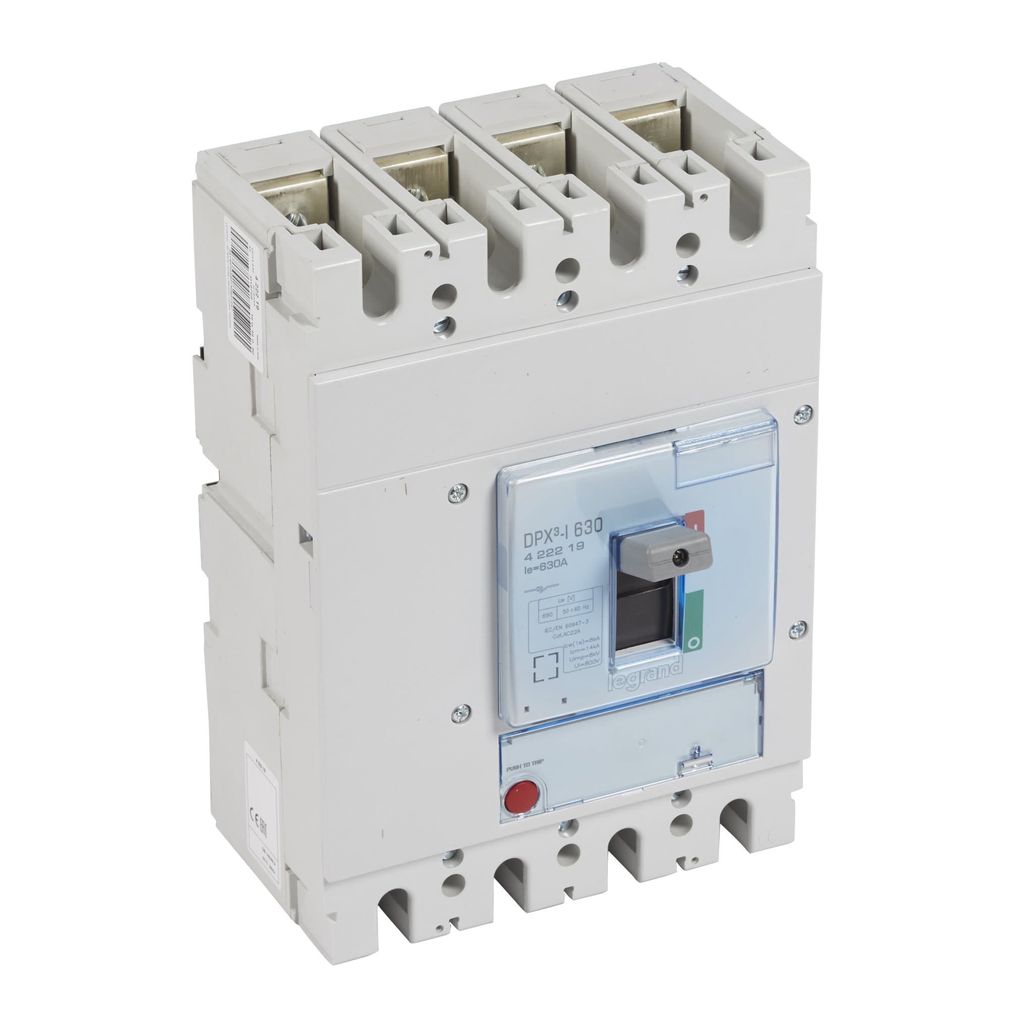 Legrand DPX3 630 Автоматический выключатель 4P 250А 50kA/термомагн.расц. 422019