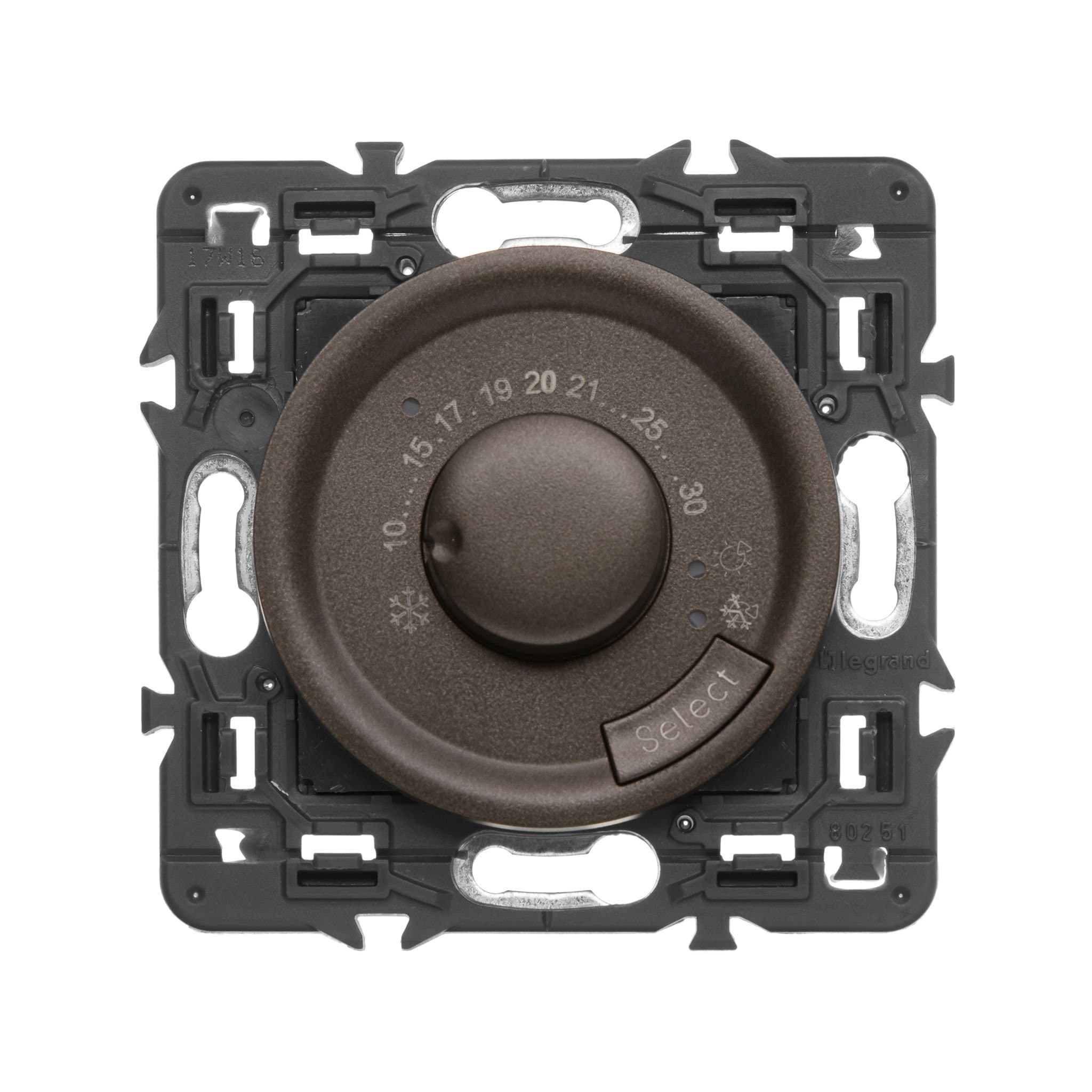 Legrand Celiane2 Графит Накладка термостата (мех. 67400) 067980 — миниатюра 3