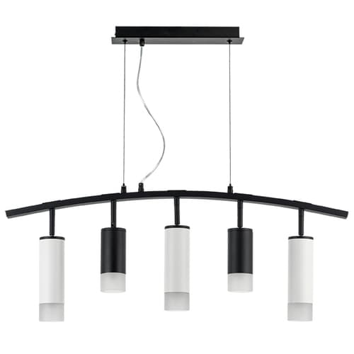 Lightstar LR7353728631 Люстра RULLO 5х50W GU10 ЧЕРНЫЙ/БЕЛЫЙ (571735+214437-2+214486-3+202431-5), шт