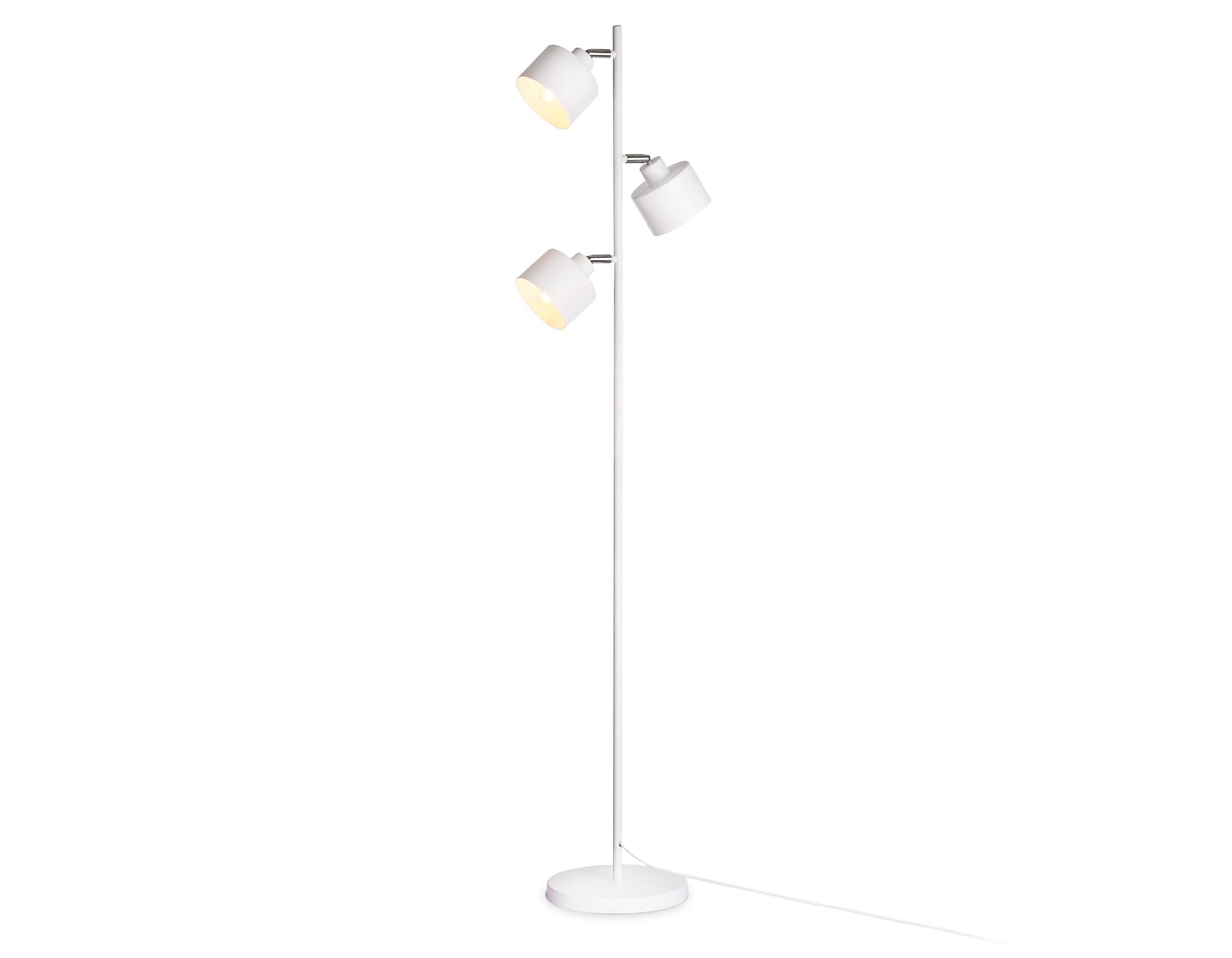 Ambrella Напольный светильник со сменной лампой в стиле лофт TR8154/3 WH белый E27*3 max 40W D370*1530 — миниатюра 1