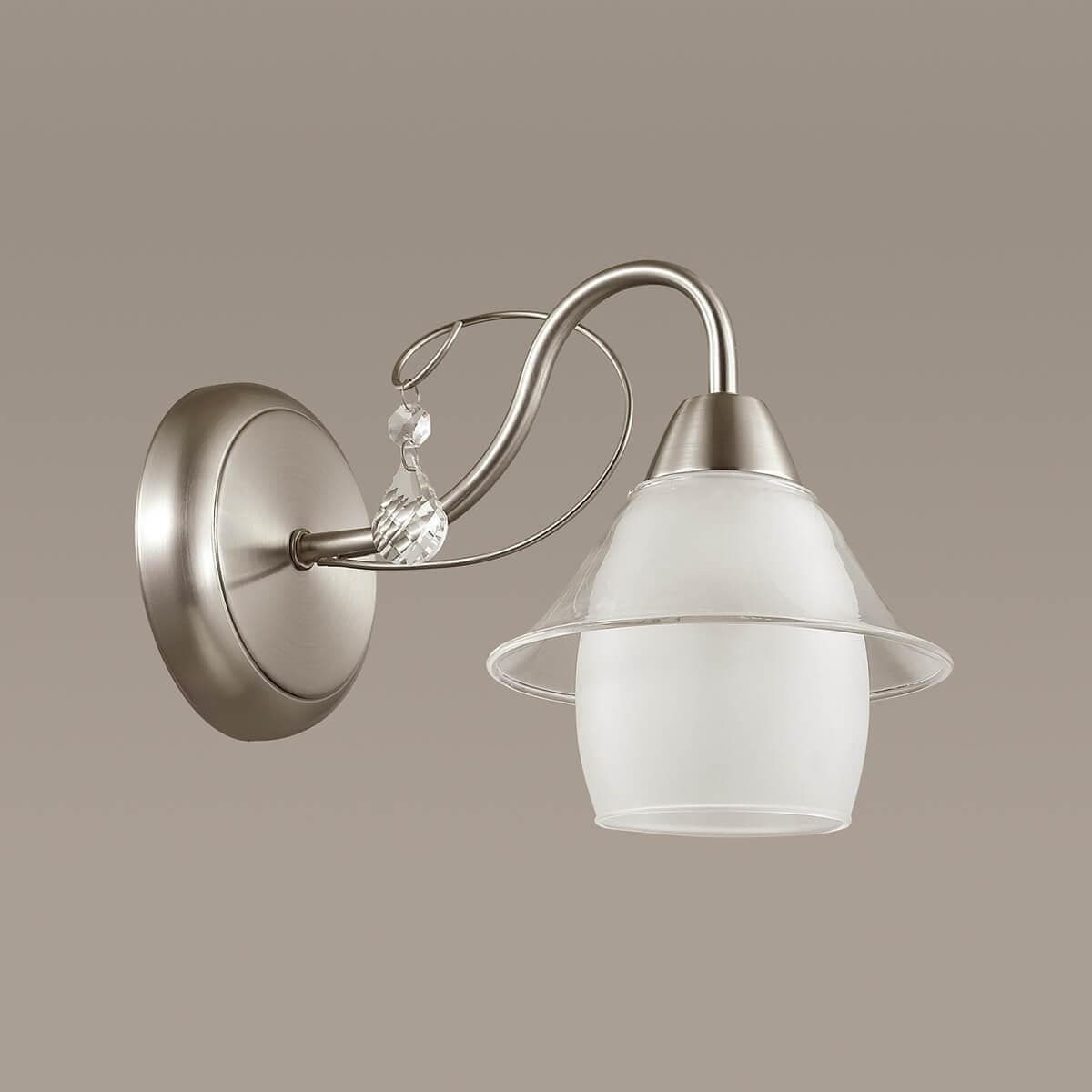 Lumion 3685/1W COMFI LN18 097 матовый никель/стекло Бра E14 40W 220V BRITTANY — миниатюра 4