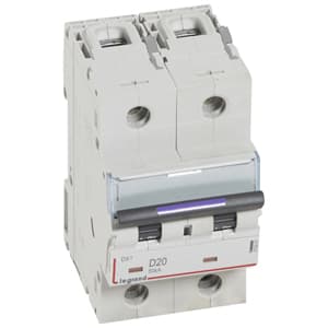 Legrand DX3 Автоматический выключатель 50кА 20А 2P D 410201 — миниатюра 2
