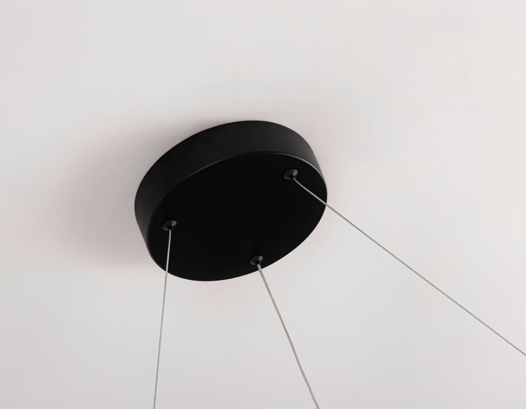 Ambrella Светильник подвесной светодиодный FL5852 BK черный 35W 3000K/4200K/6400K D600*600 (без ПДУ) — миниатюра 8