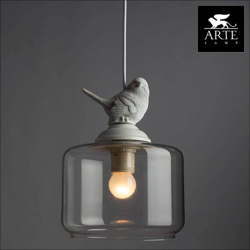 Arte Lamp Frescura Белый/Прозрачный Светильник подвесной 1x40W 1xE27 A8029SP-1WH — миниатюра 5