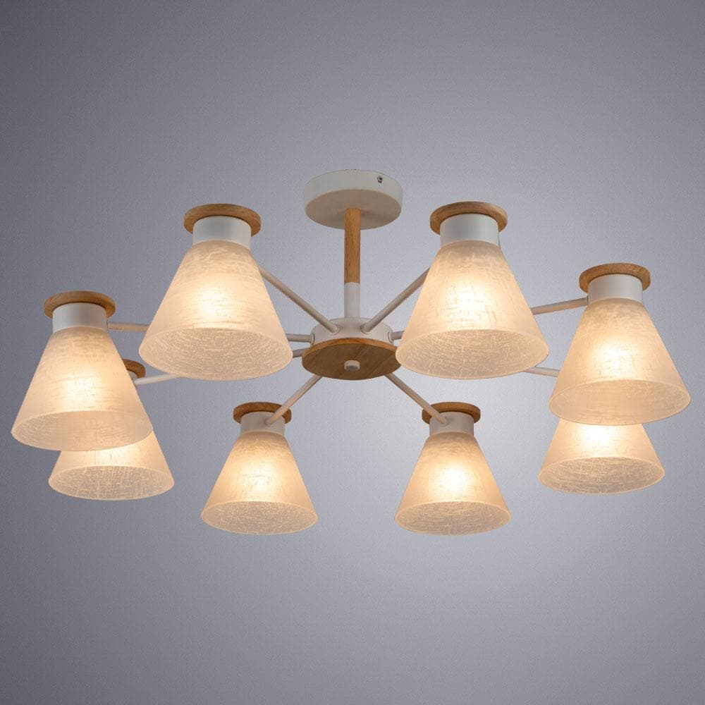 Arte Lamp A1031PL-8WH Люстра потолочная — миниатюра 4