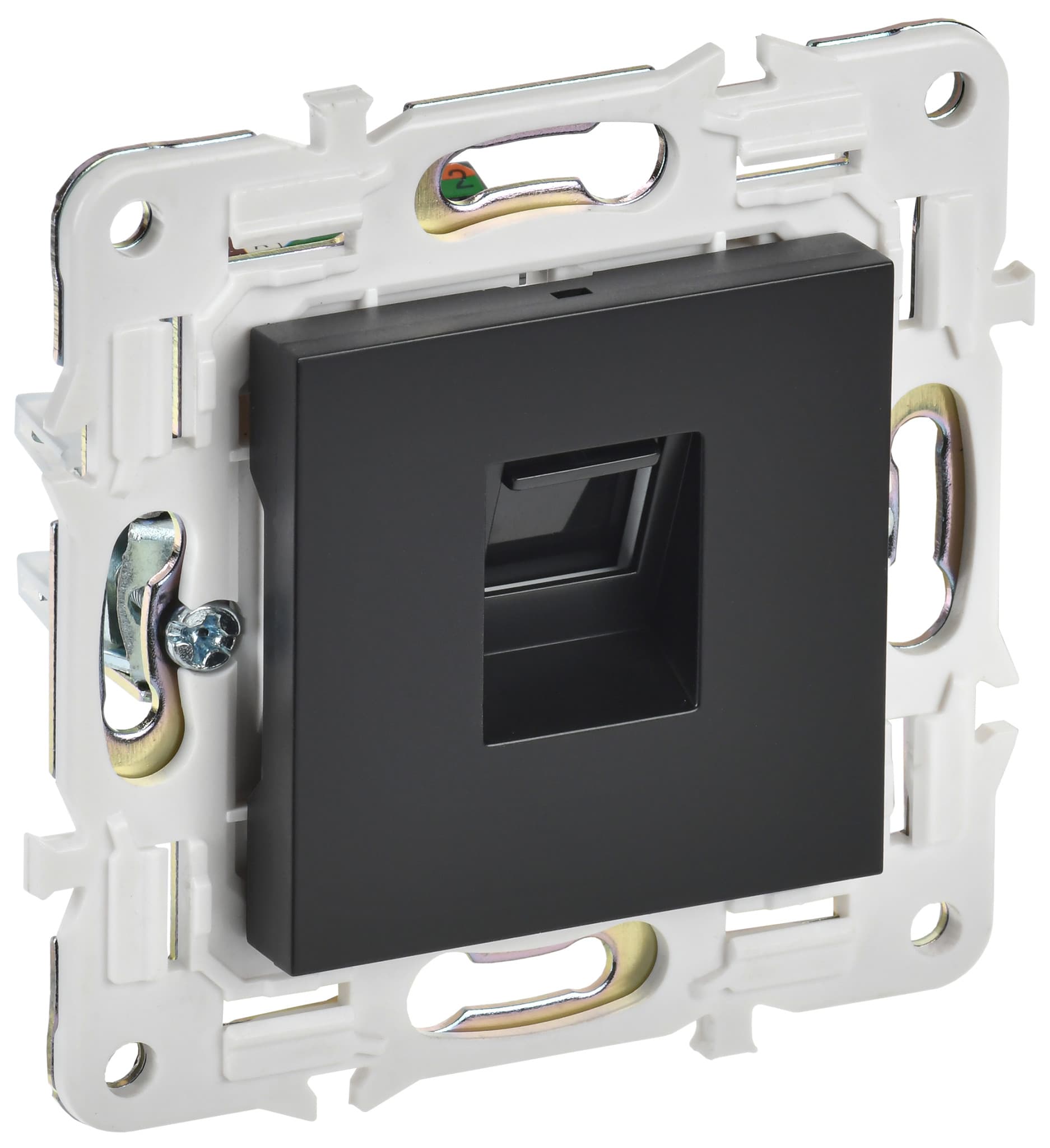 IEK SKANDY Черный Розетка компьютерная RJ45 кат.5E SK-K01Bl