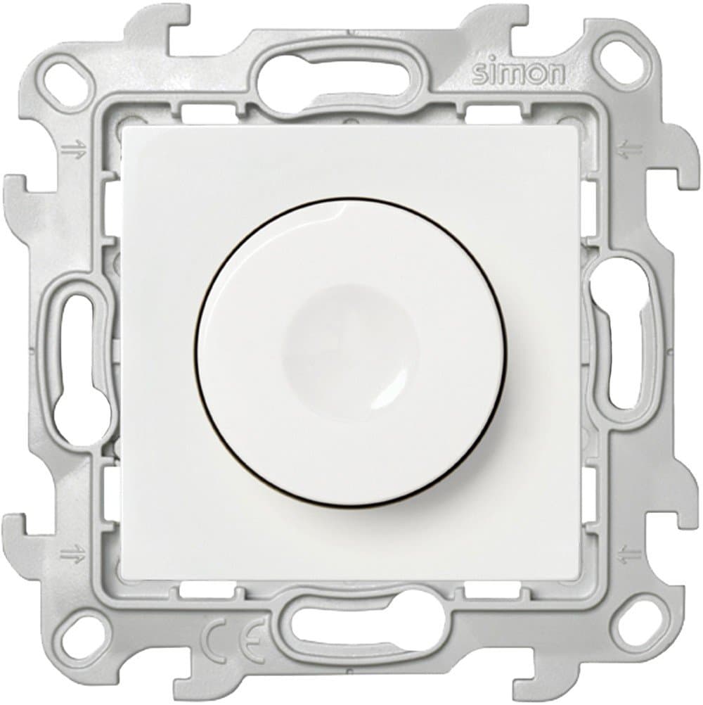 Simon 24 Белый Светорегулятор проходной, 40-450W 2410313-030 — миниатюра 2