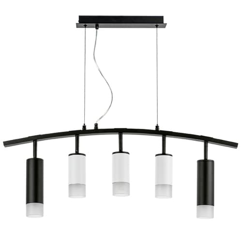 Lightstar LR7358723631 Люстра RULLO 5х50W GU10 ЧЕРНЫЙ/БЕЛЫЙ (571735+214436-3+214487-2+202431-5), шт