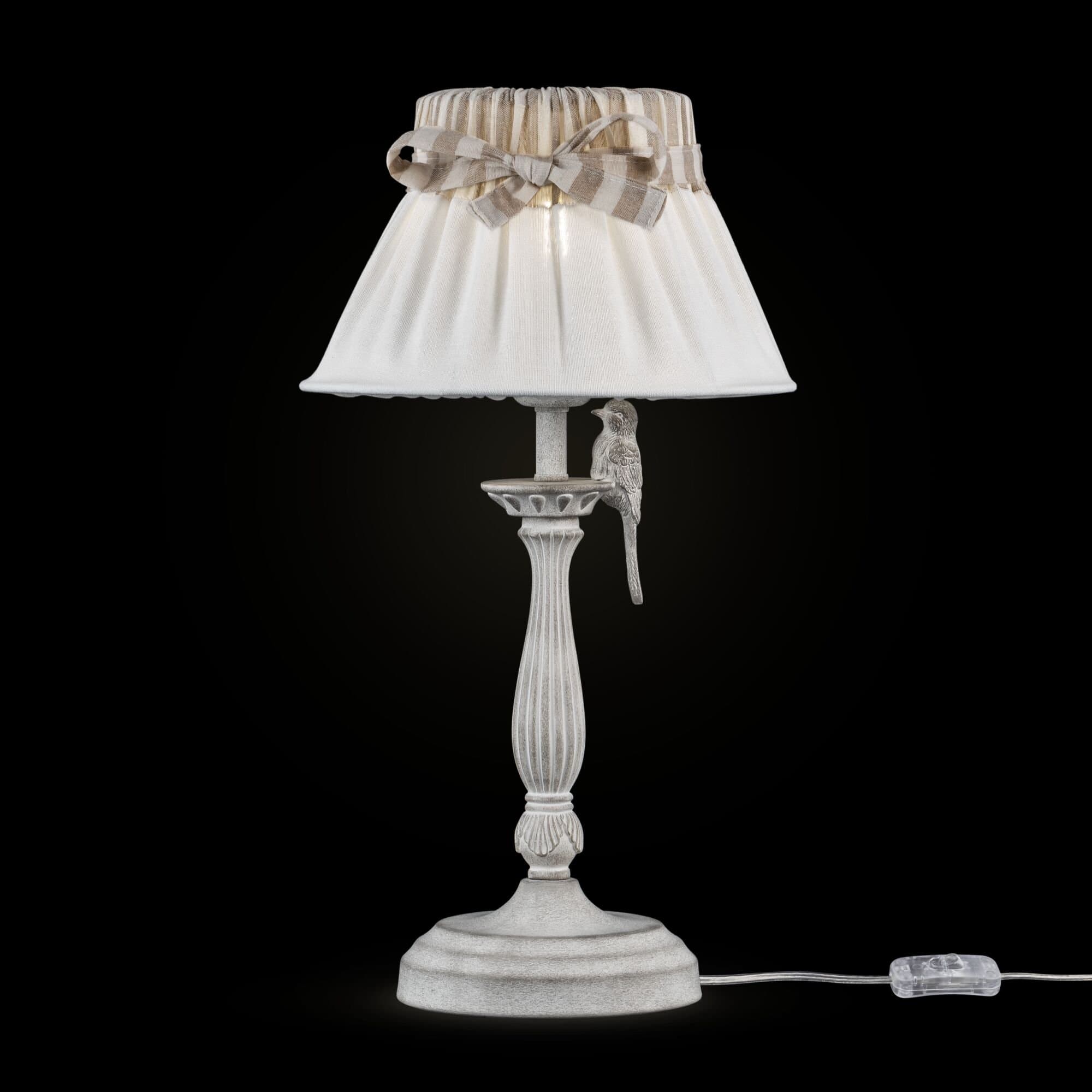 Maytoni Elegant Bird Белый Антик Настольная Лампа 1xE27 40W ARM013-11-W — миниатюра 4