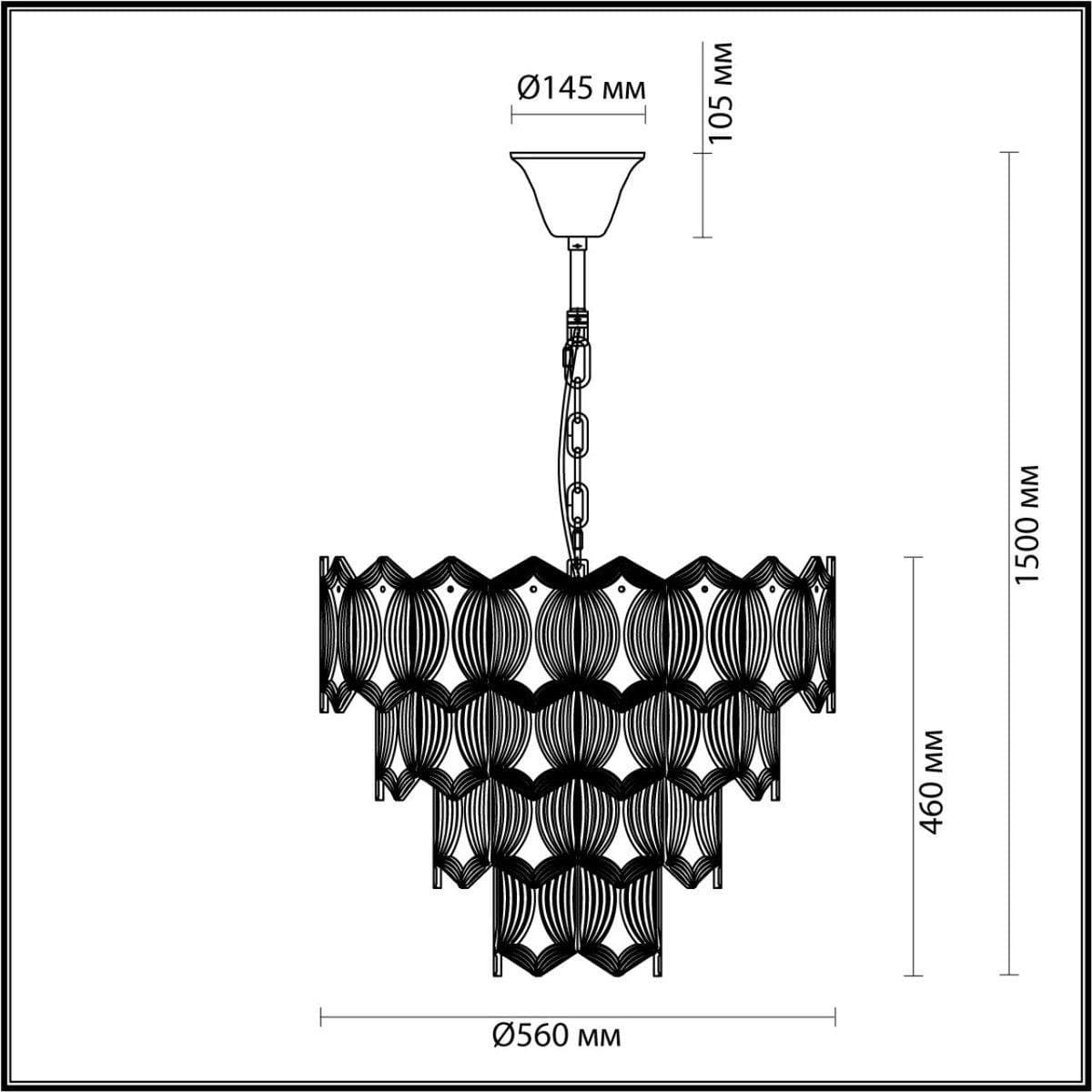 Odeon Light 4918/10 MODERN ODL22 327 золотой/прозрачный/стекло Люстра E14 10*40W SOMALA — миниатюра 3