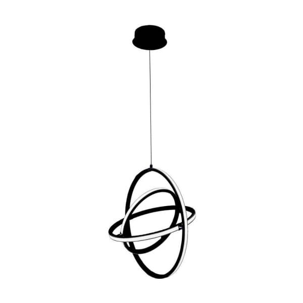 Eglo RETORNIO Подвес светодиодный с димм., 37,8W(LED), Ø500, H1200, 5200lm, сталь, алюминий, черный/пластик, белый 39892