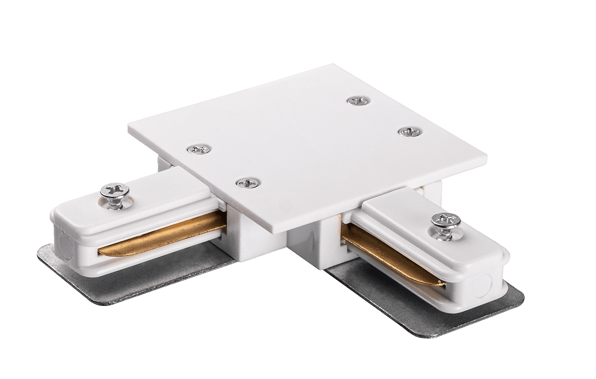 Jazzway PTR/R CL-WH Коннектор белый L-обр. (встраиваемый) .5031876