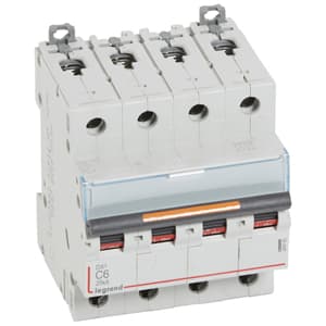 Legrand DX3 Автоматический выключатель 4P 6A (С) 25кА 409792 — миниатюра 2