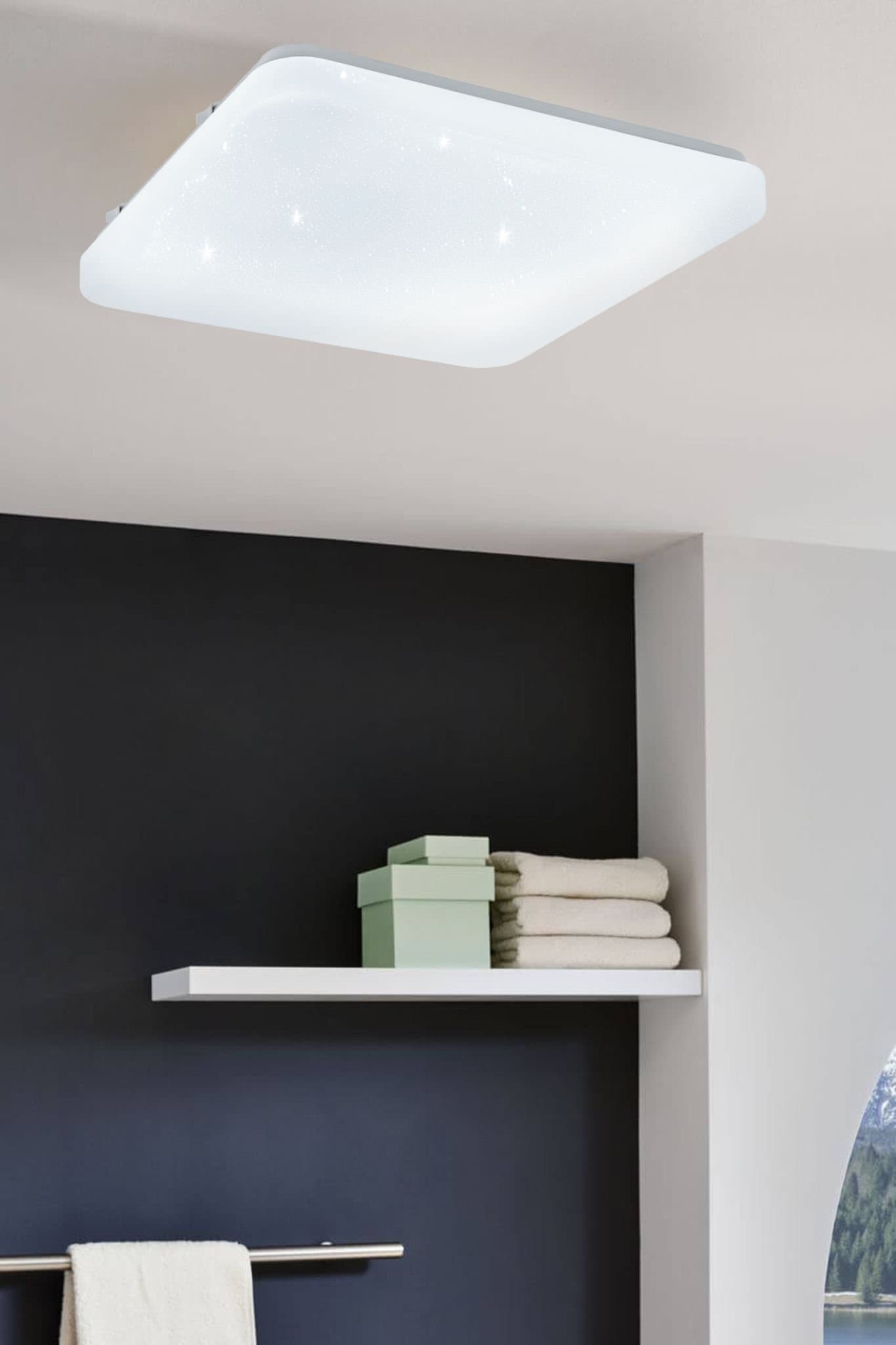 Eglo 97881 Cветодиодный настенно-потолочный светильник FRANIA-S, 11,5W (LED), 1350lm, 280х280, H70, cталь — миниатюра 2