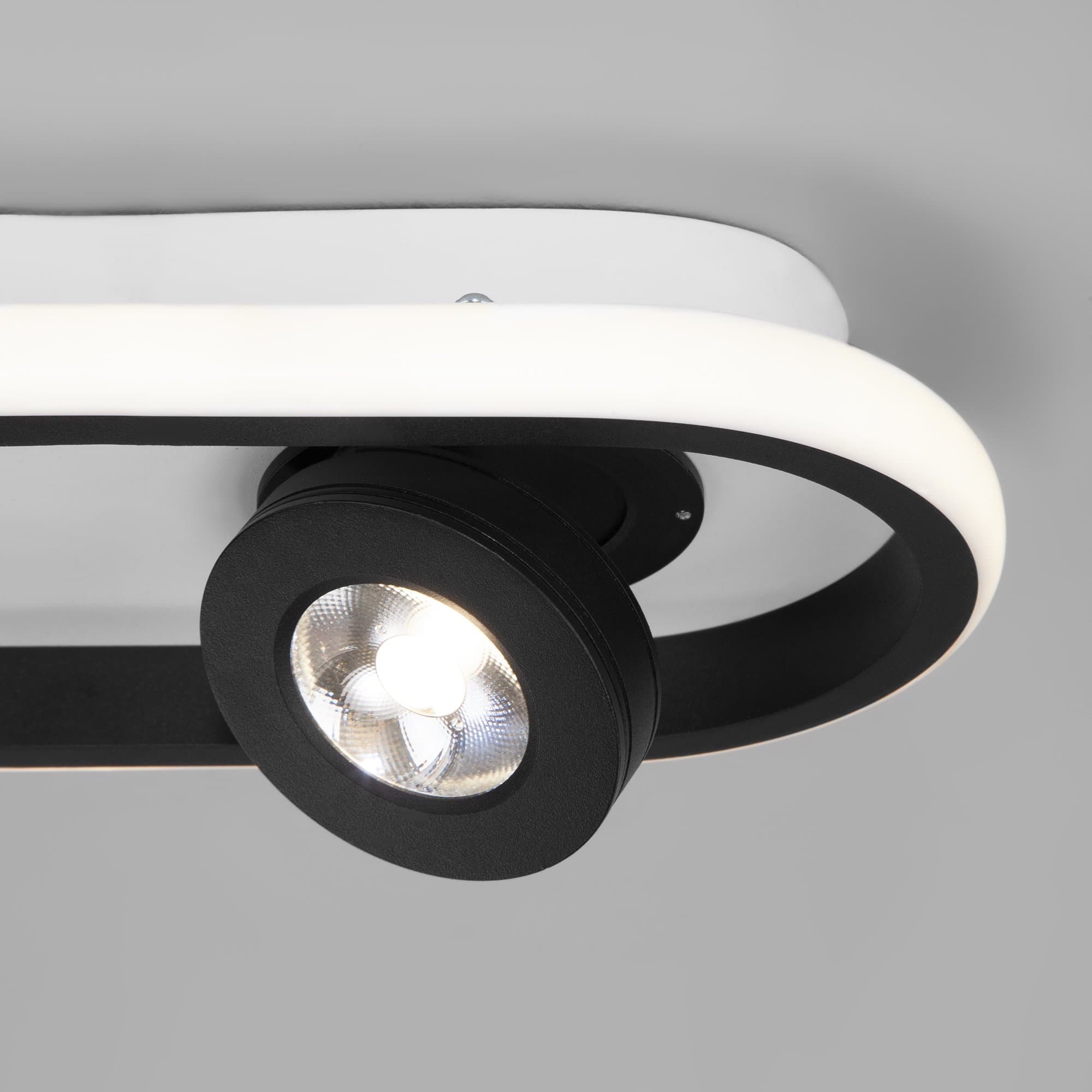 Eurosvet 20123/2 LED Светильник потолочный белый/черный a055521 — миниатюра 3