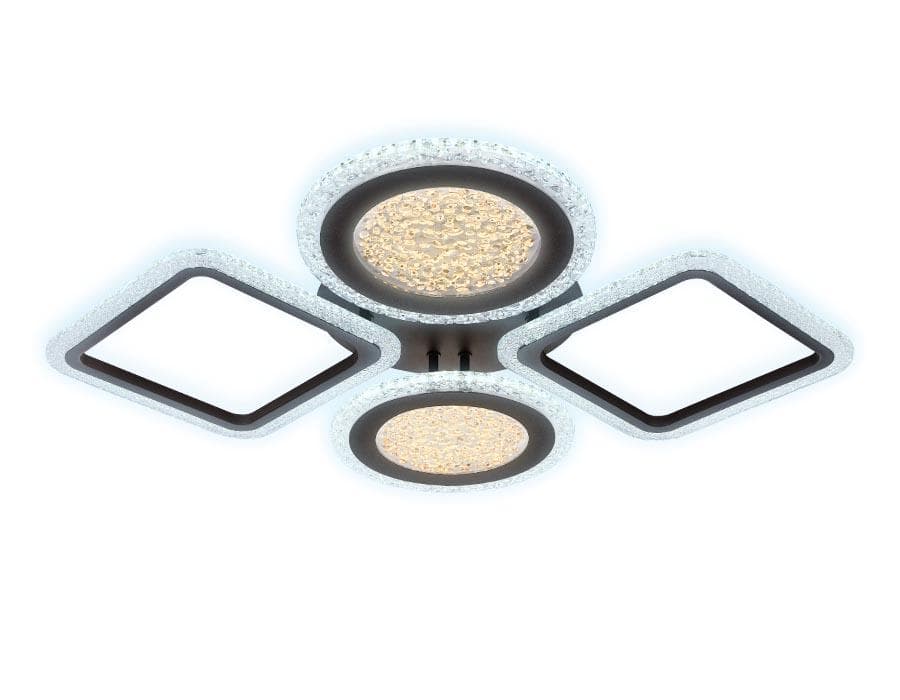 Ambrella Потолочный светодиодный светильник с пультом FA431/4 CF кофе 108W 750*580*80 (ПДУ РАДИО 2.4G) — миниатюра 2