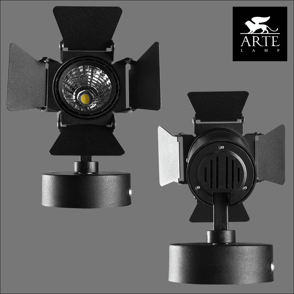 Arte Lamp Track Lights Черный Спот 1x9W 1xLED 1x560lm A6709AP-1BK — миниатюра 2
