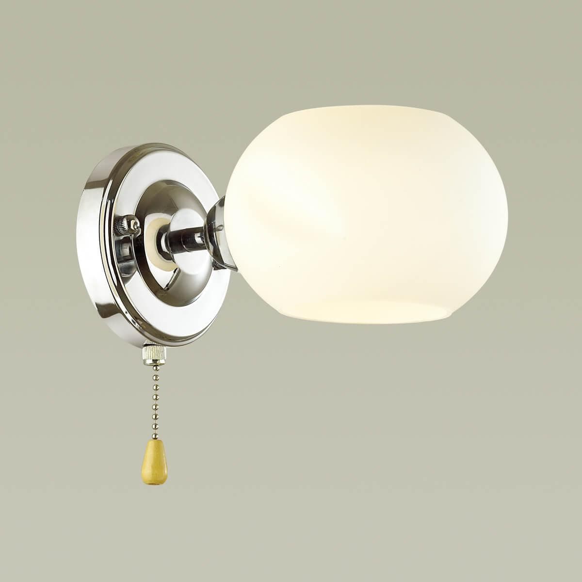 Lumion 4548/1W COMFI LN21 063 хром, белый Бра E14 40W 220V PENELOPA — миниатюра 4