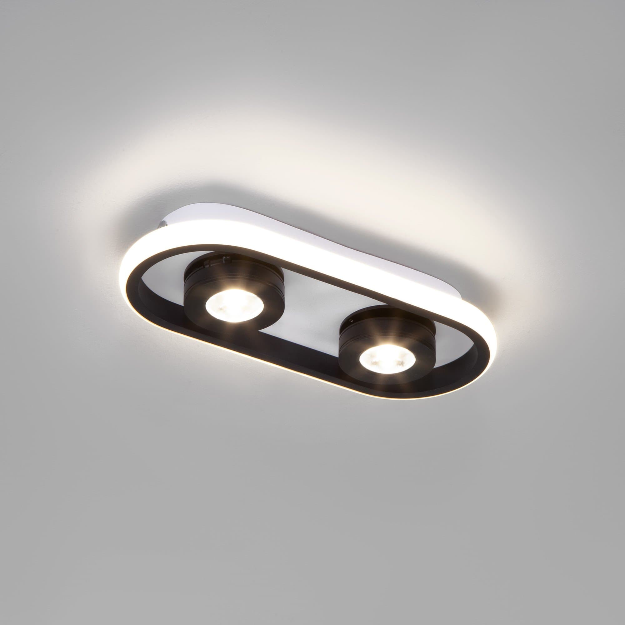 Eurosvet 20123/2 LED Светильник потолочный белый/черный a055521 — миниатюра 2