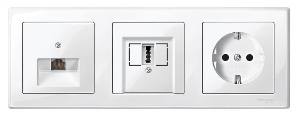 SE Merten SM M-Smart Бел глянец Рамка 3-ая MTN478319 — миниатюра 4