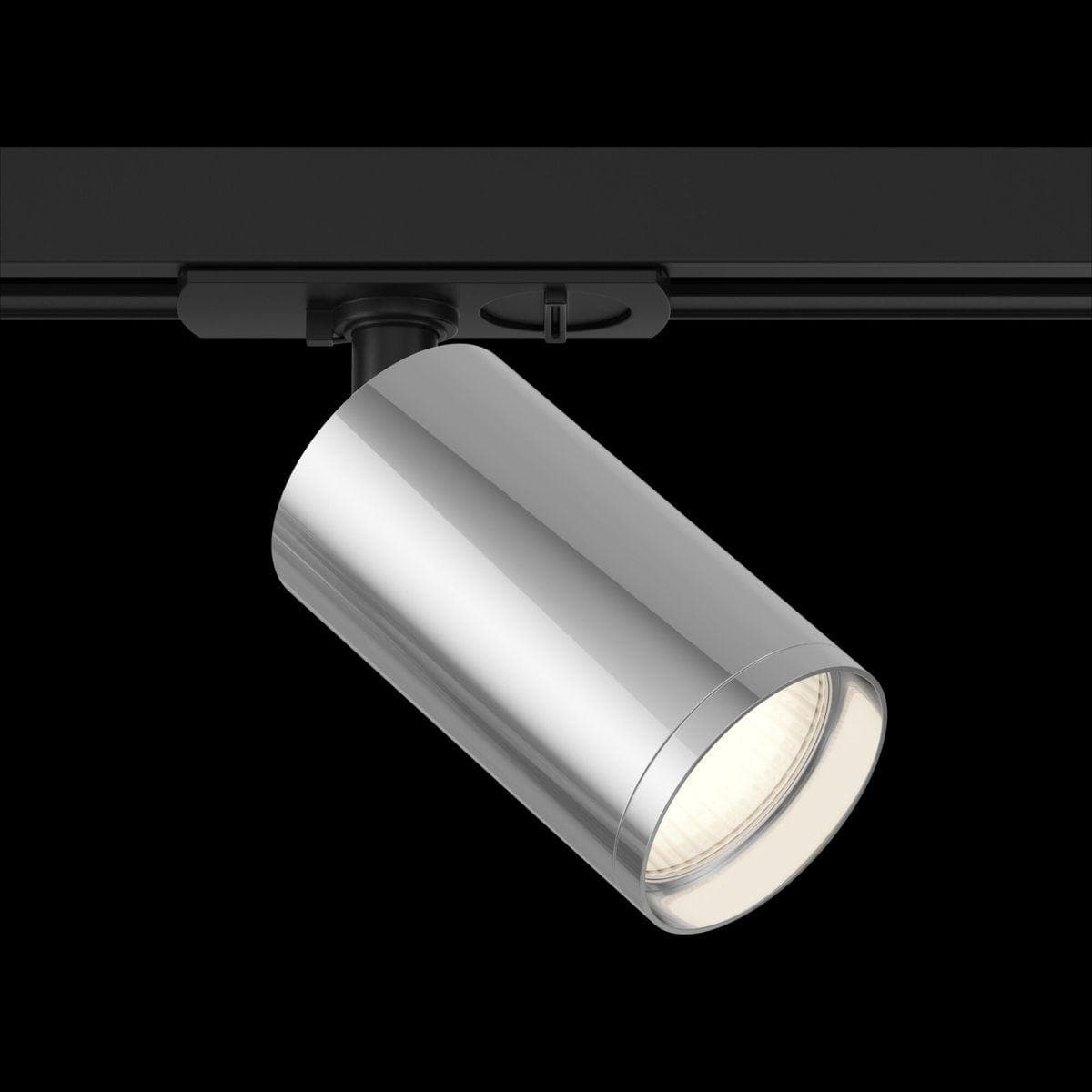 Maytoni Single phase track system Черный и Хром Светильник трековый (Набор) ( TR020-01B+TRA020-01CH) TR020-1-GU10-BCH — миниатюра 9