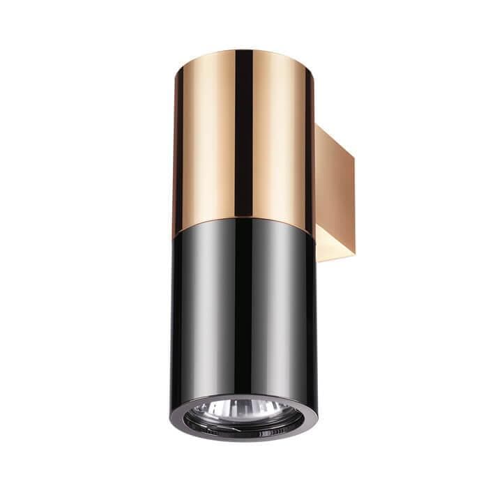 Odeon Light 3583/1W  ODL19  201 черный с медью/металл Настенный светильник GU10 1*50W D180*H63 DUETTA