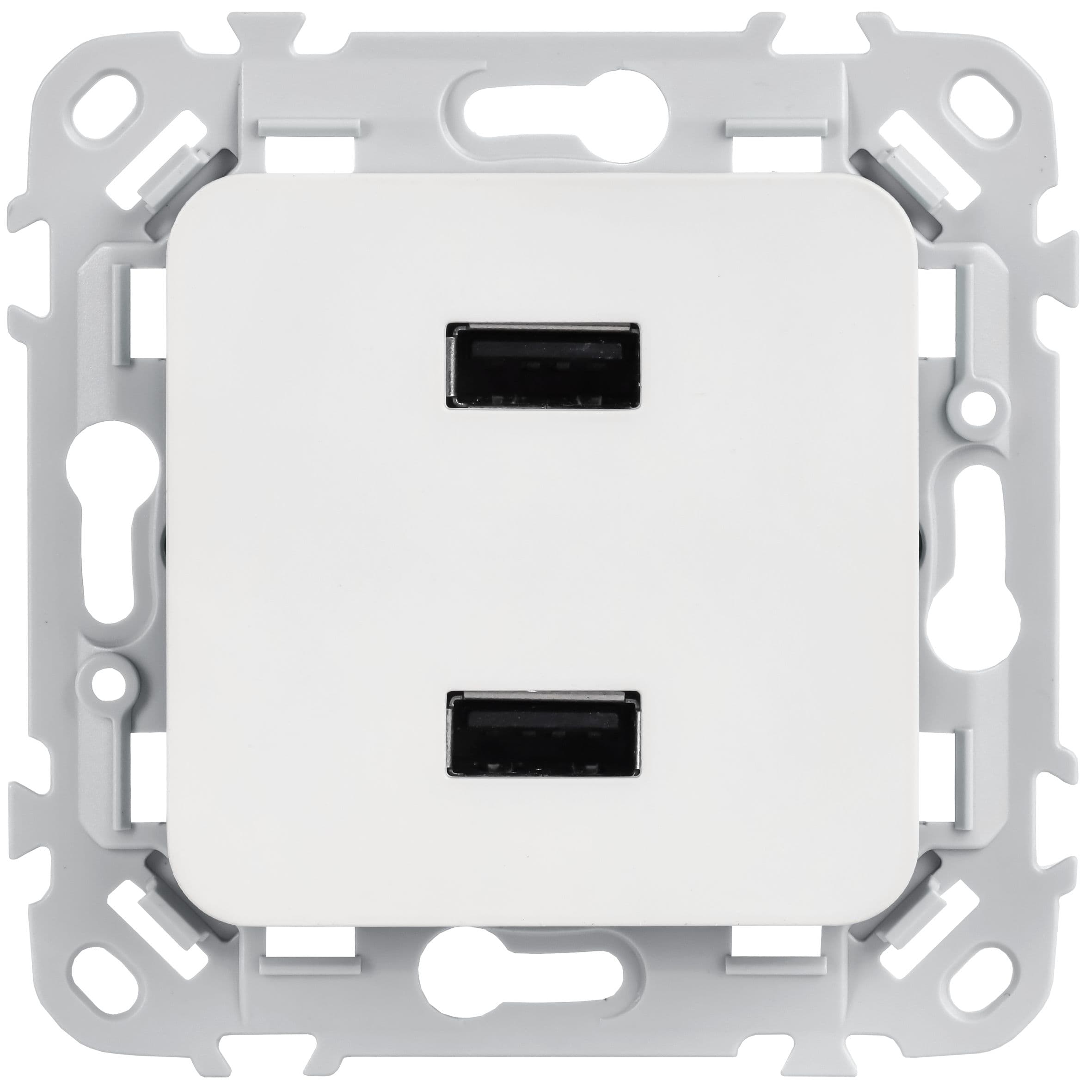 IEK FLITE Белый Розетка USB A+A 31А — миниатюра 2