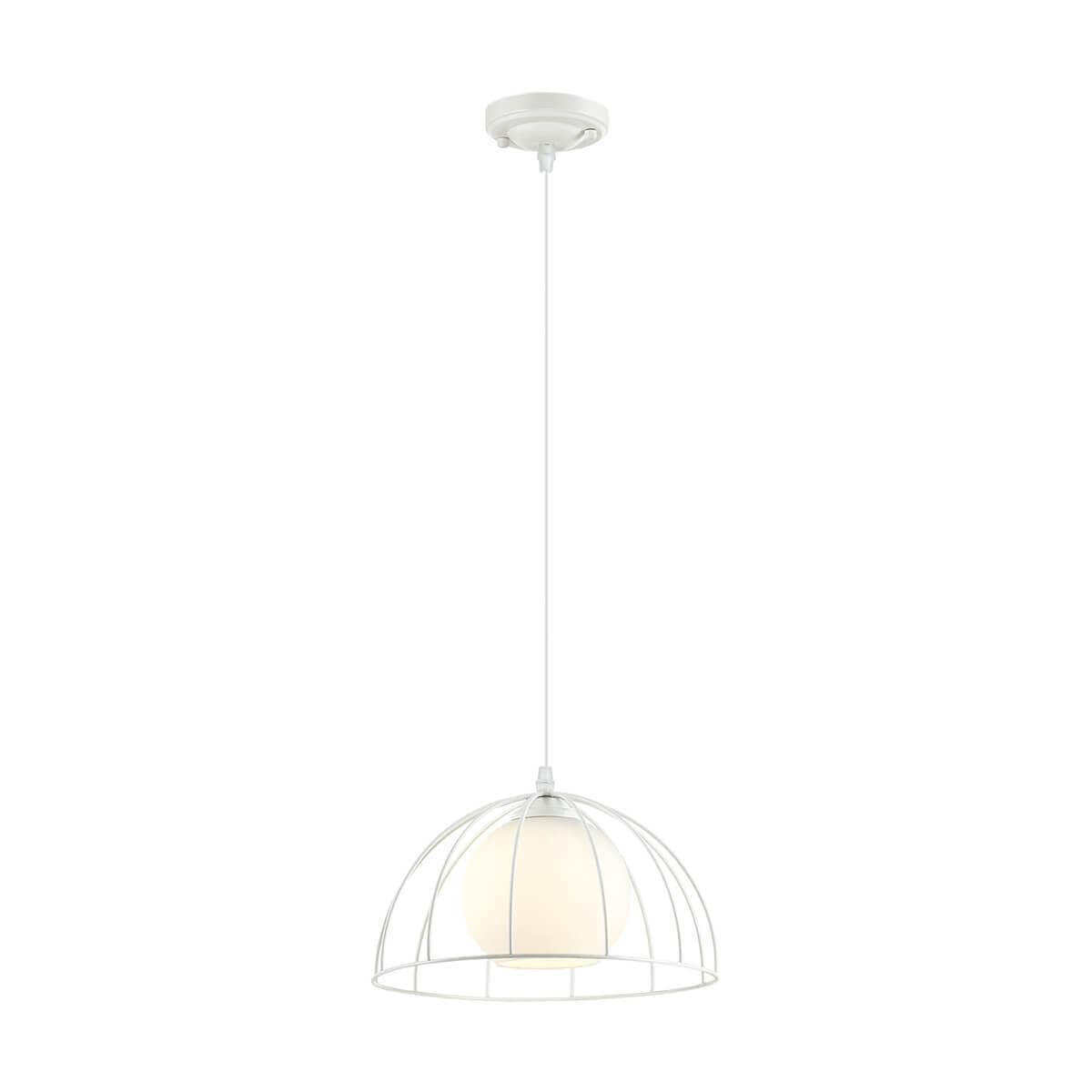 Lumion 3713/1 LN18 172 матовый белый Подвес E27 60W 220V SHELBY — миниатюра 1
