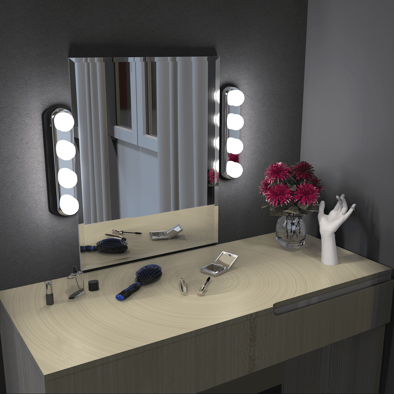 Gauss Светодиодный светильник MAKEUP MK002 5W 200lm 4xAA для зеркала1/12/48 — миниатюра 9
