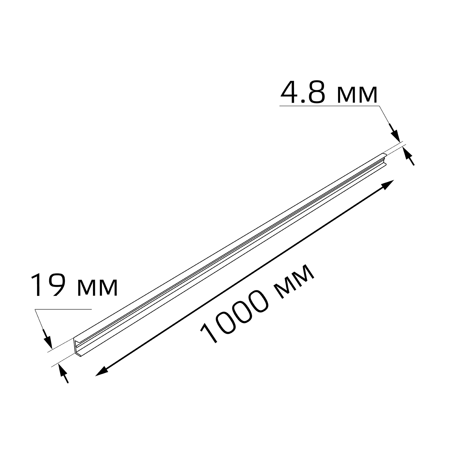 Gauss Заглушка от поражения электрическим током для шинопровода черный 1/110 TR146 — миниатюра 2