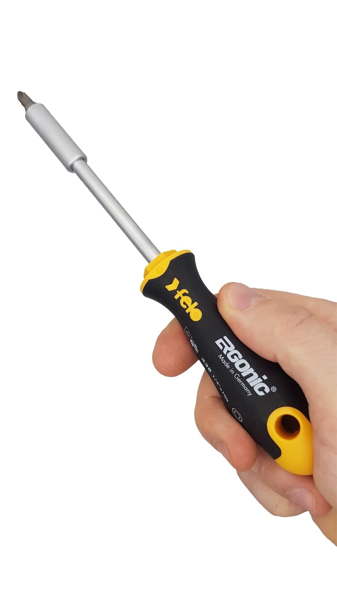 Felo Набор бит SL/HEX/PH/PZ/Tx/SQ/SPANNER/BH/MS с трещоткой и отвертка с держателем бит ERGONIC в кейсе, 36 шт 05783606 — миниатюра 3