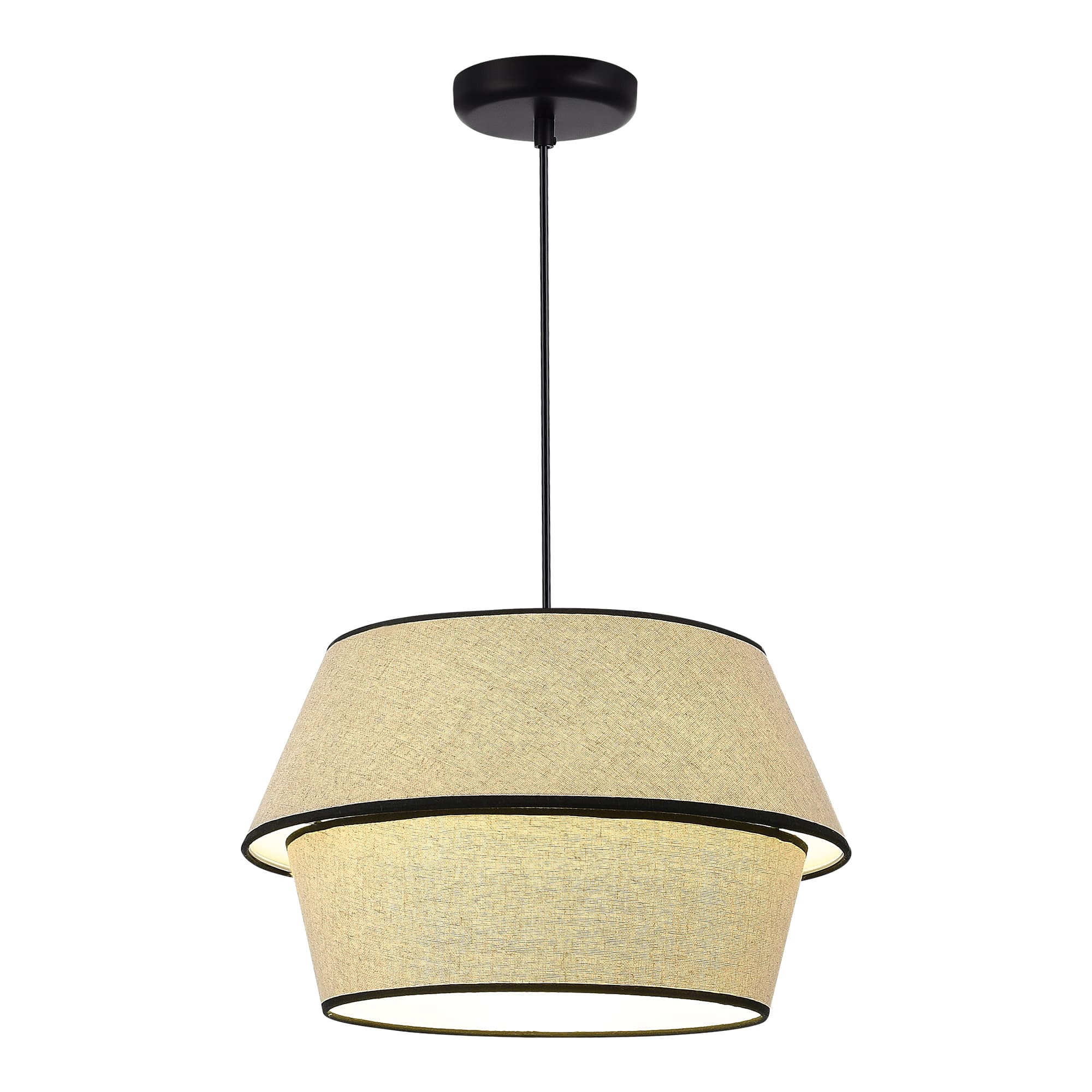 ST LUCE SL1354.413.01 Светильник подвесной Черный/Бежевый, Черный E27 1*40W