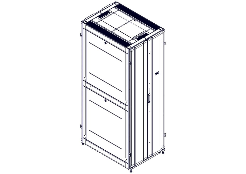 Systeme Electric Шкаф, серия Uniprom, 48U-750/1070, боковые панели 4шт, черный