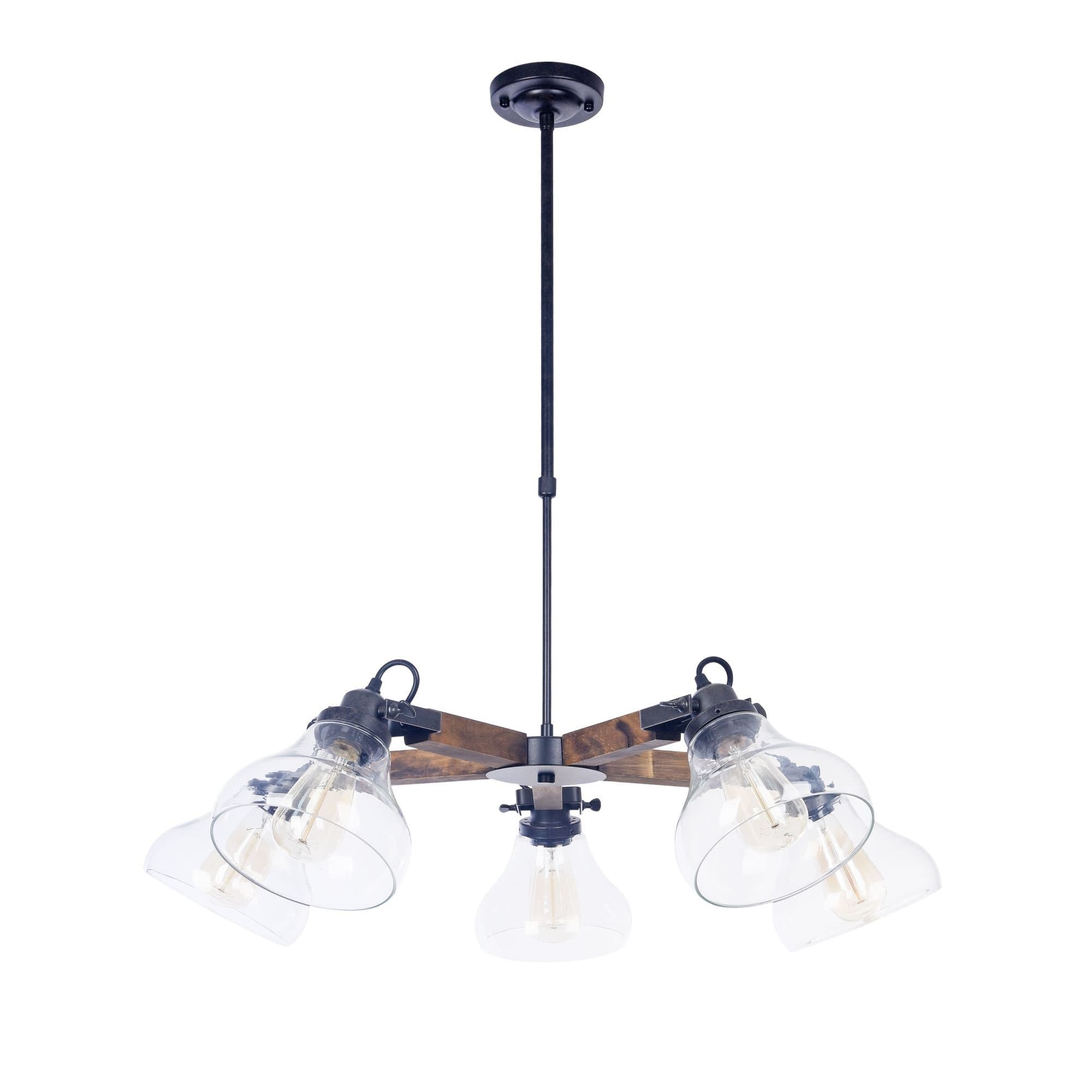 Freya Loft Lorenza Черный Люстра E27 60W FR4171-PL-05-B — миниатюра 7