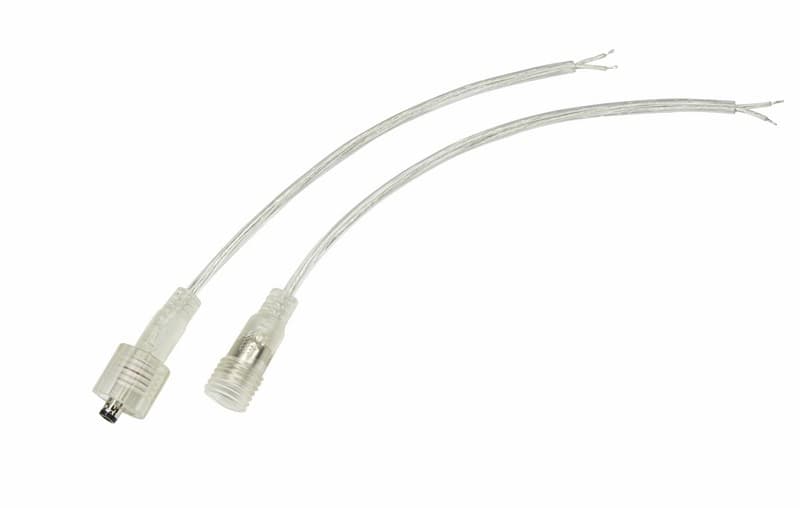 Соединительный кабель (2pin) герметичный (IP67) 2х0.35мм² 300V прозрачный Rexant 11-9322 — миниатюра 1
