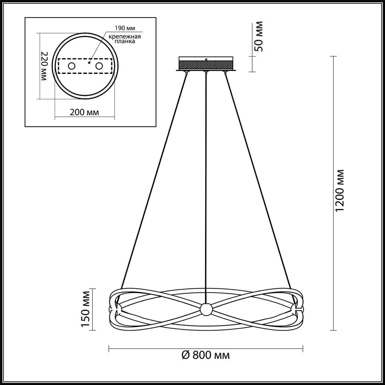 Odeon Light 4730/54L ODL20 48 золотой/прозрачный Люстра LED 4000K 54W 220V LESLA — миниатюра 2