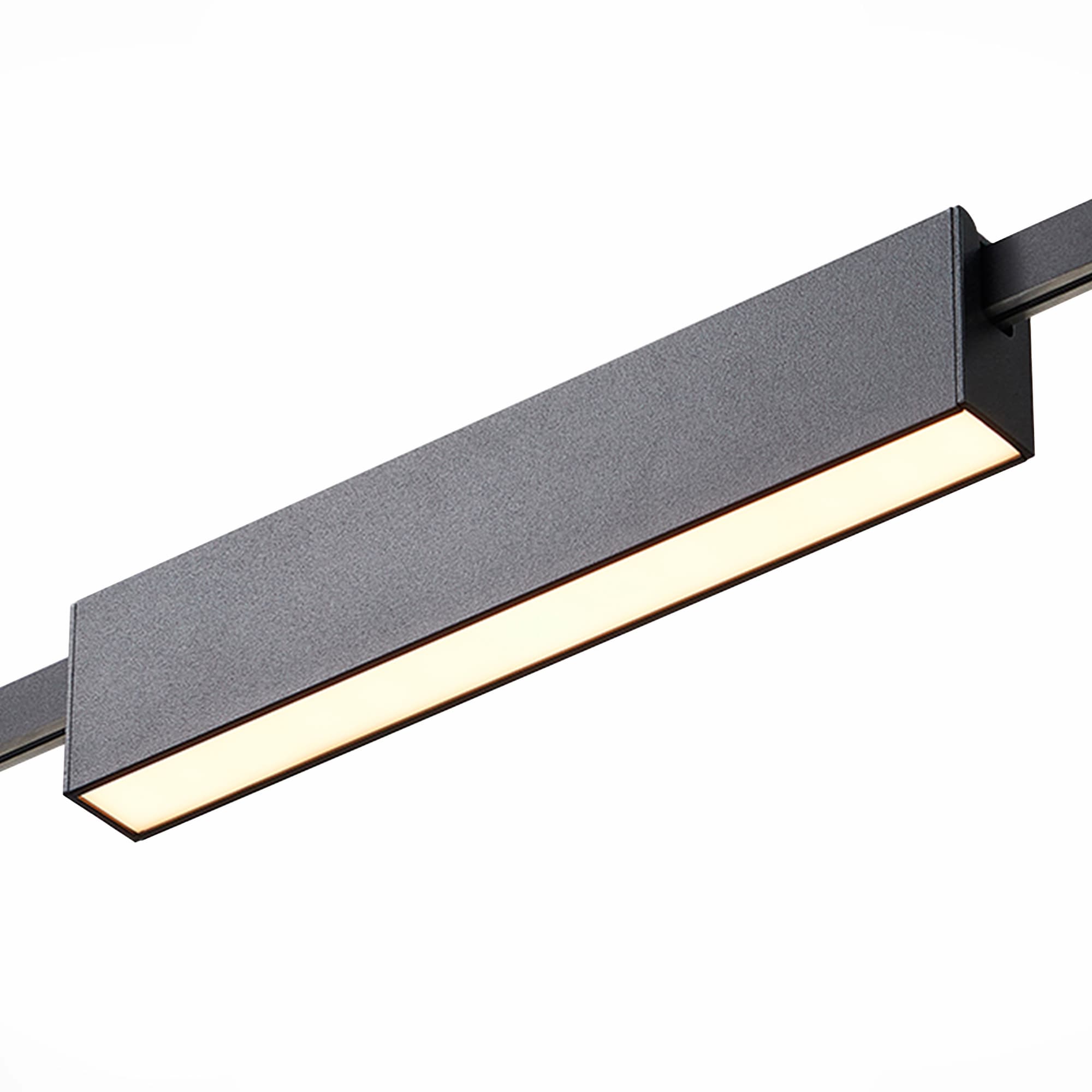 ST LUCE ST817.406.12 Магнитный трековый светильник FARM Черный LED 1*12W 3000K 576Lm Ra90 120 IP20 L232xW24xH48,5 180-240V