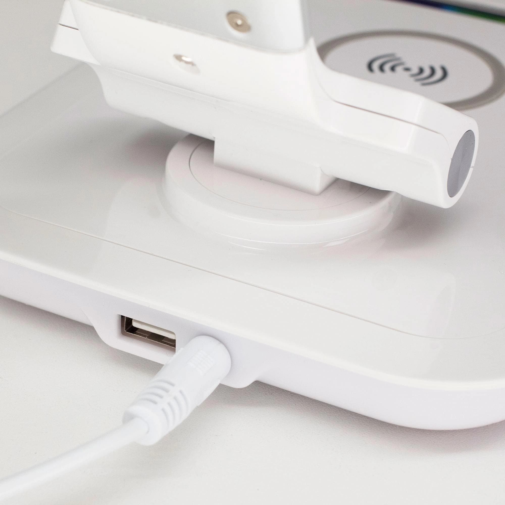 Citilux CL803011 Ньютон Бел-Серебр, RGB+USB+Qi — миниатюра 3