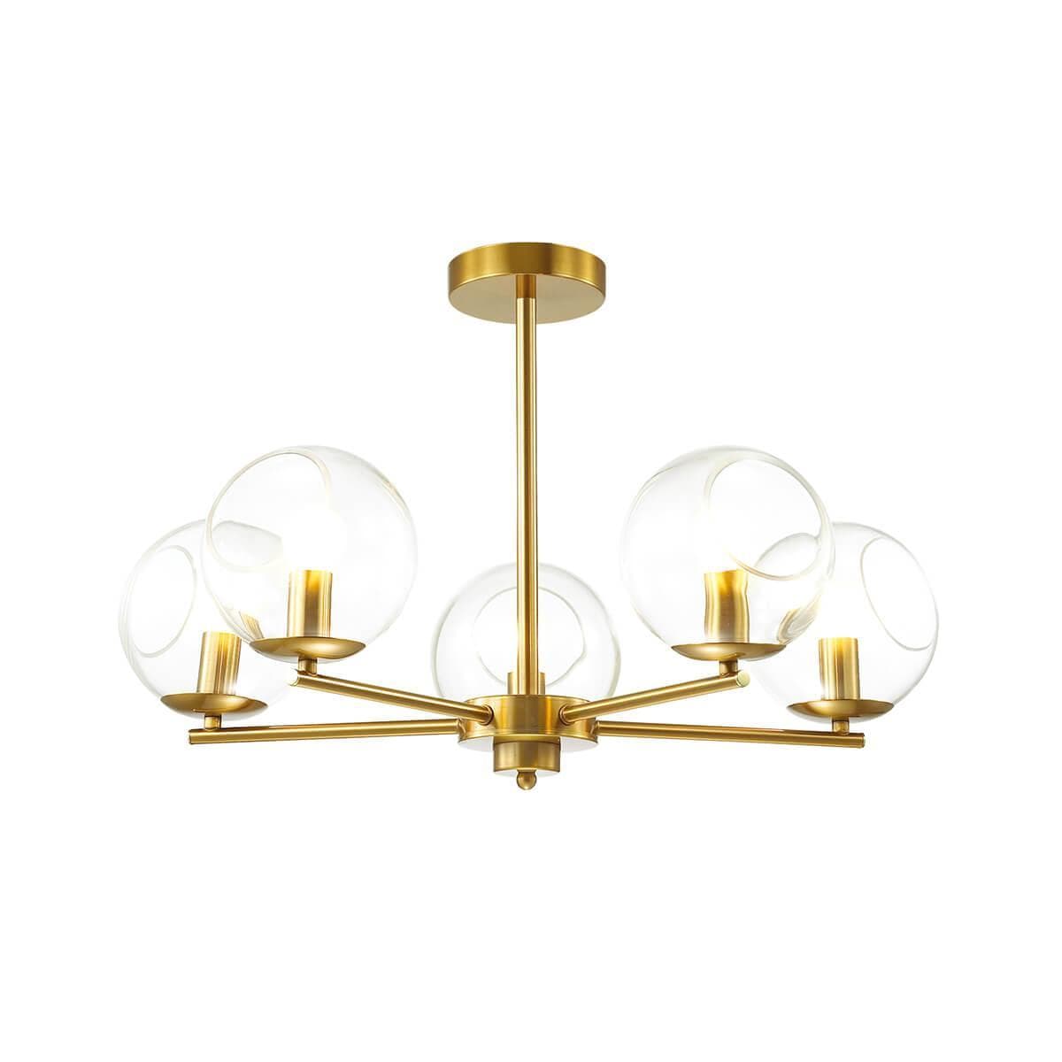 Lumion 3769/5C LN19 083 античная латунь Люстра на штанге E14 5*60W 220V BLAIR — миниатюра 1